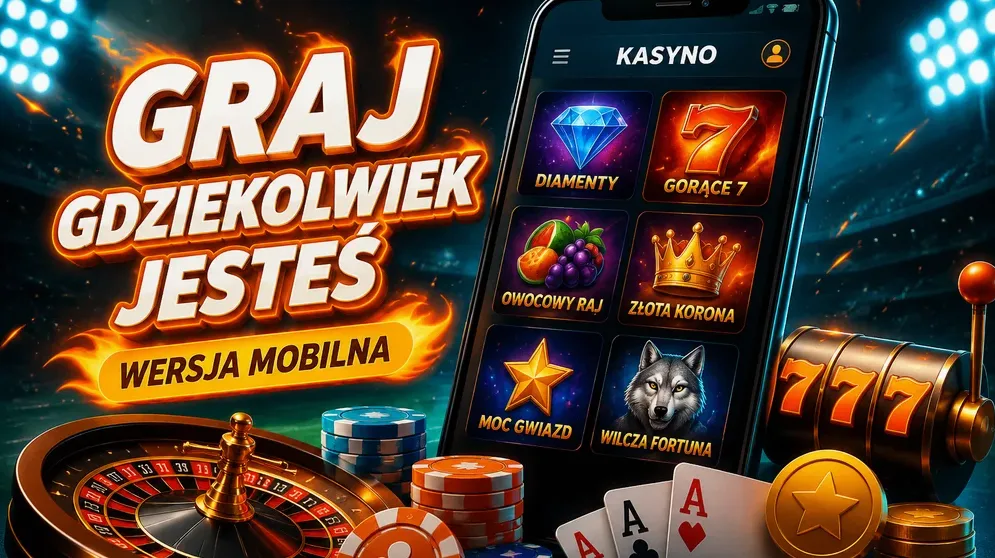 smartfon z otwartą stroną kasyna mobilnego